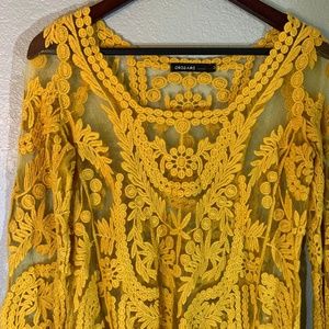 Origami by Vivien lace top